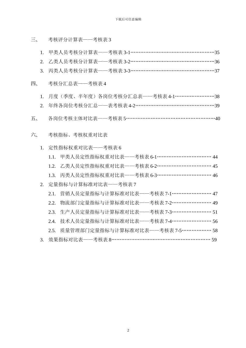 ABC公司绩效考核流程表格_第2页