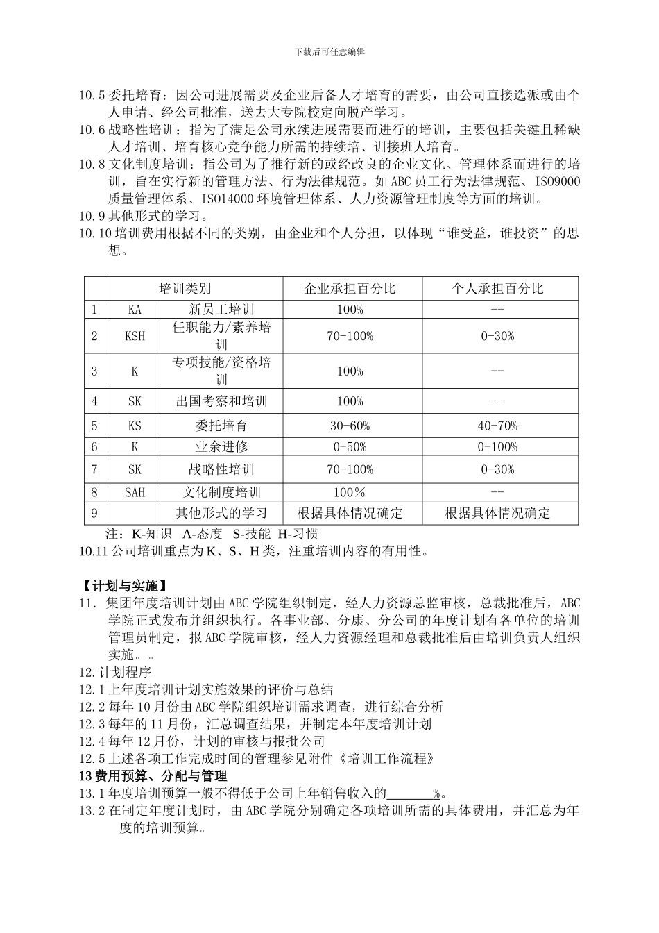 ABC集团培训管理制度_第3页