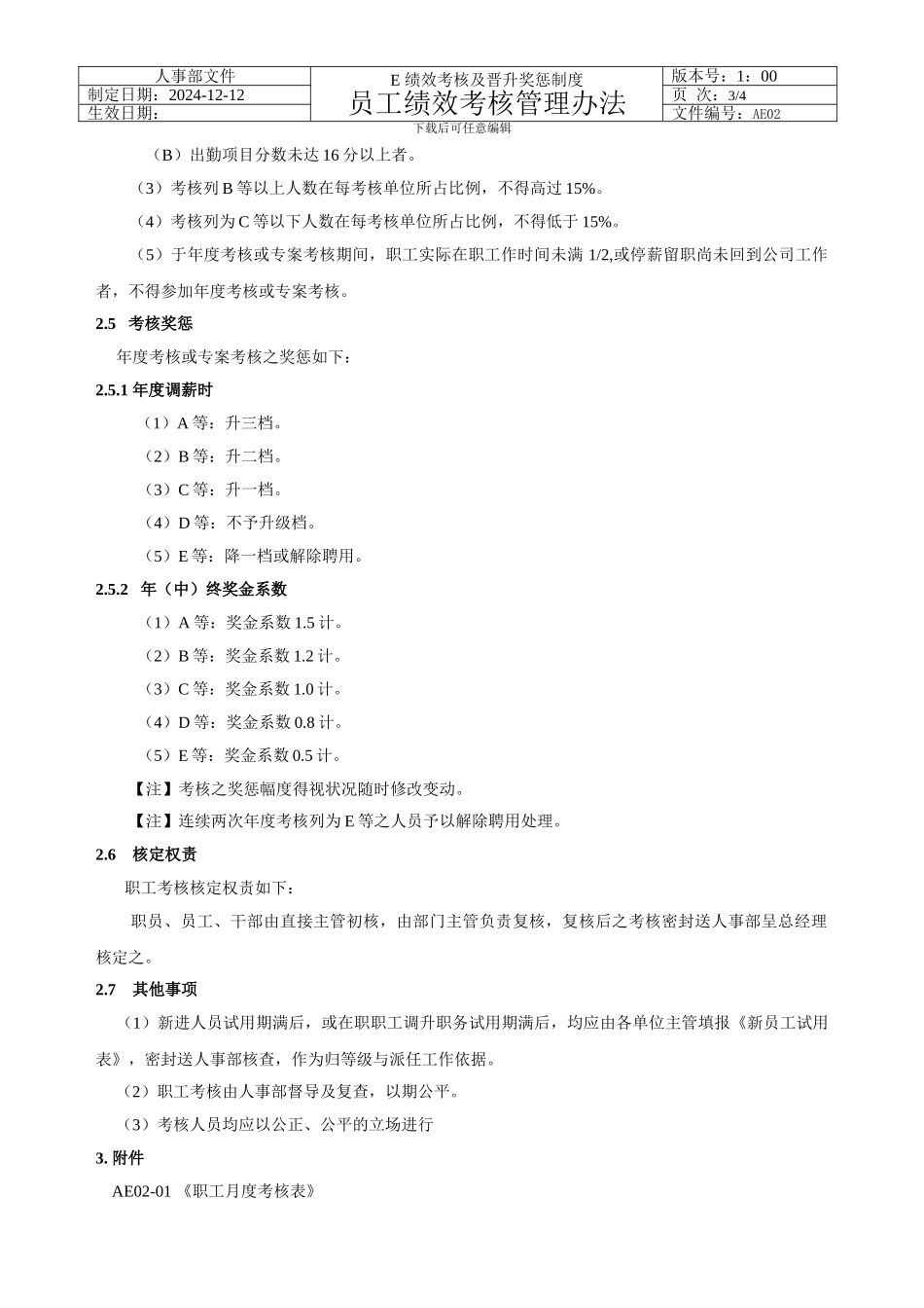 AE02-员工绩效考核管理办法_第3页