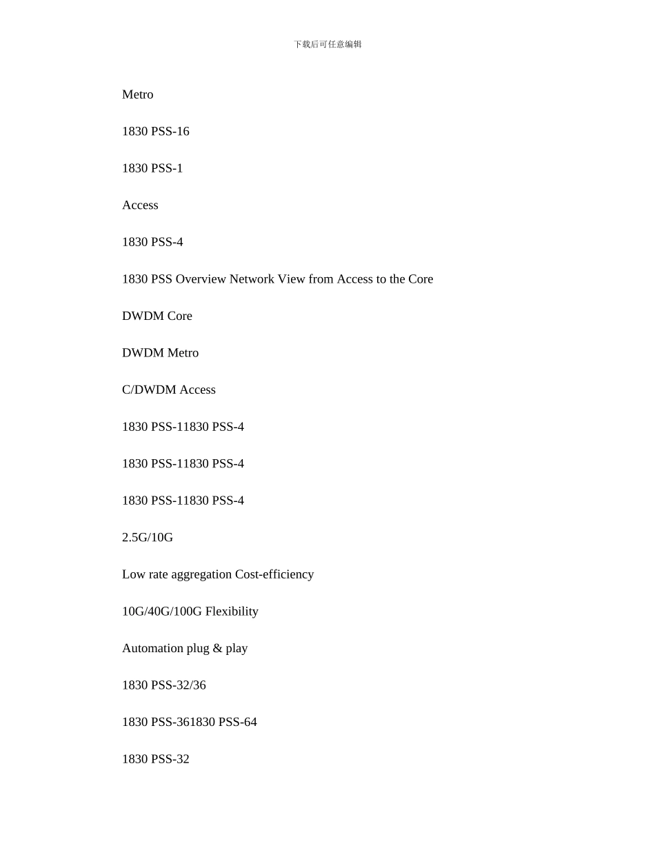 Alcatel-OTN-1830PSS-32产品简介-图文._第2页