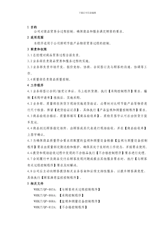 AQP007贸易服务控制程序d