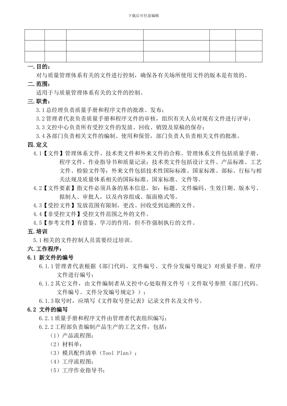 B-DM-Q-COP-001文件控制程序_第2页