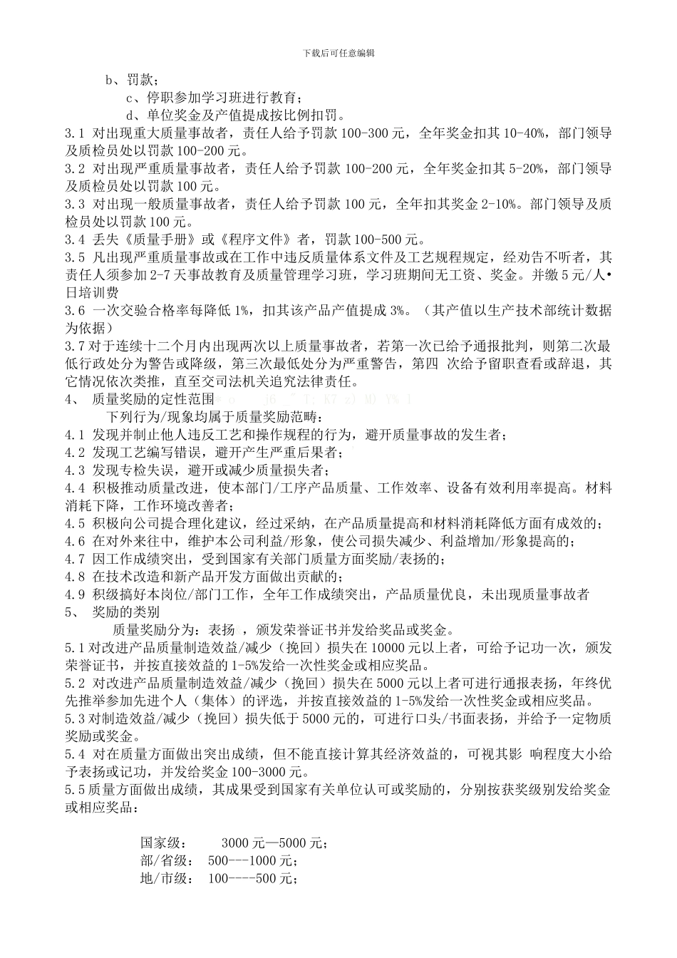 BT-GL-032-2024质量管理奖罚制度_第2页