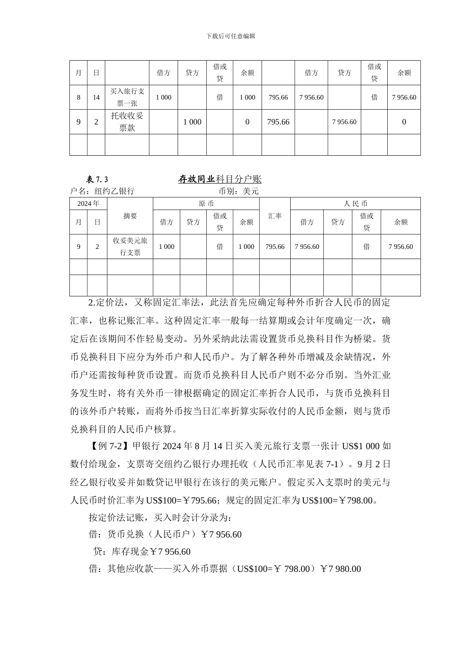 bxnwico商业银行财务会计外汇业务_第3页