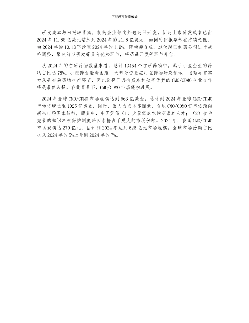 CDMO行业发展现状分析_第2页