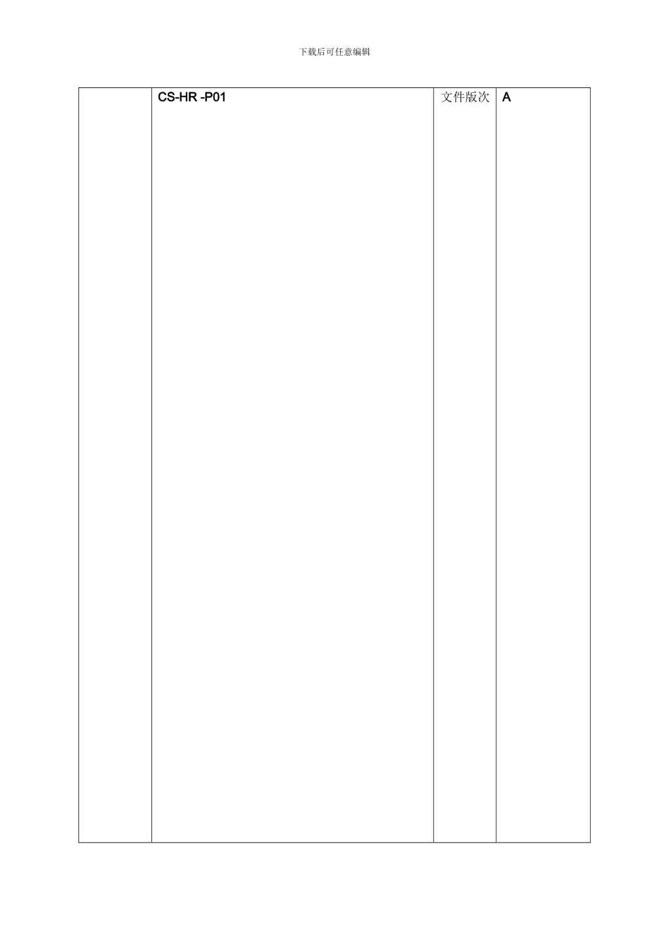 CS-HR-P01-人力资源控制程序_第1页