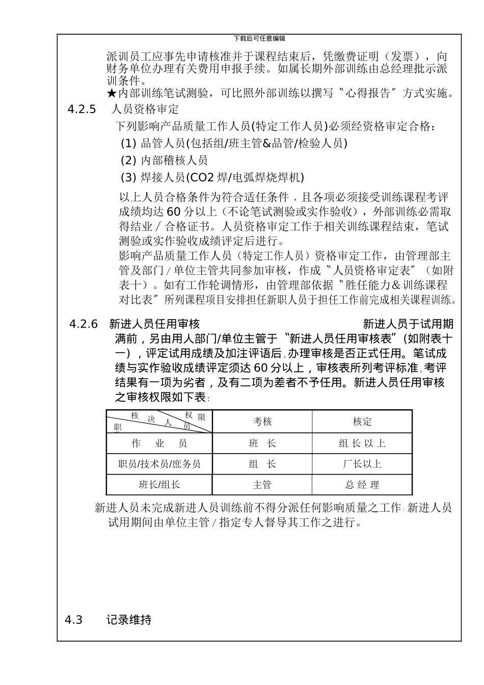 CWQP070人力资源管理程序_第3页