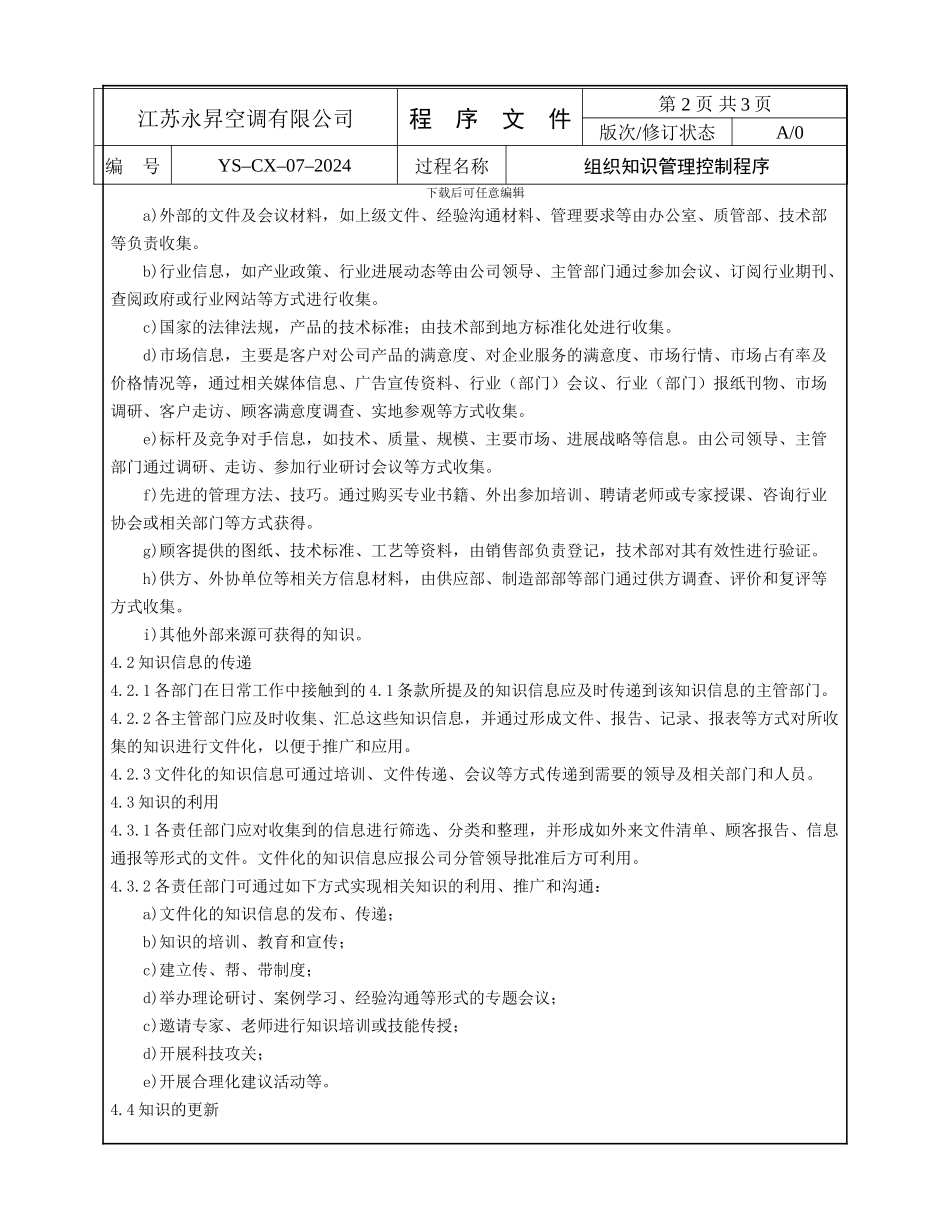 cx-07组织知识管理控制程序_第2页