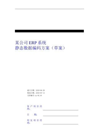 ERP-静态数据-编码-方案-第三版