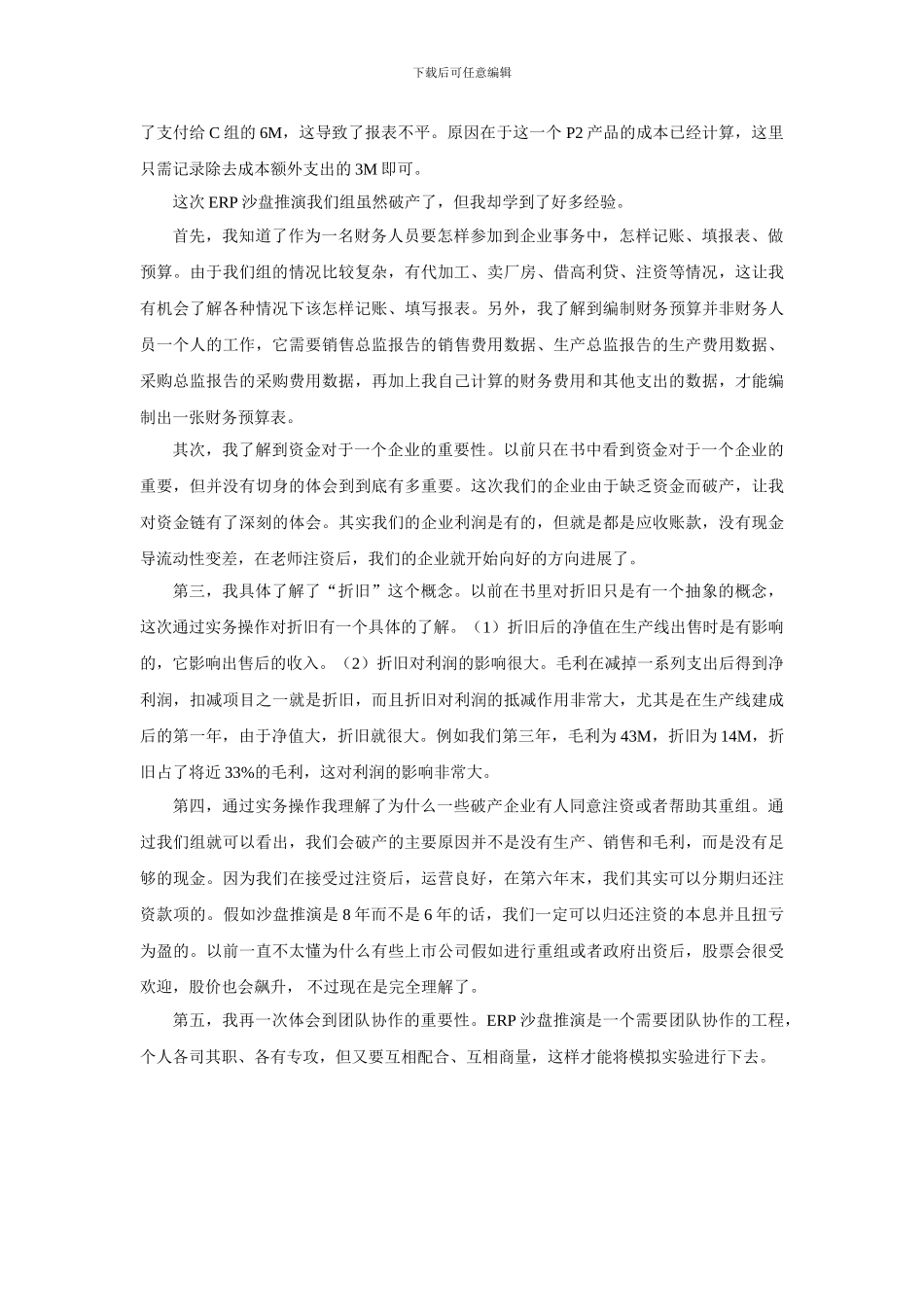 ERP沙盘个人总结-财务总监_第3页