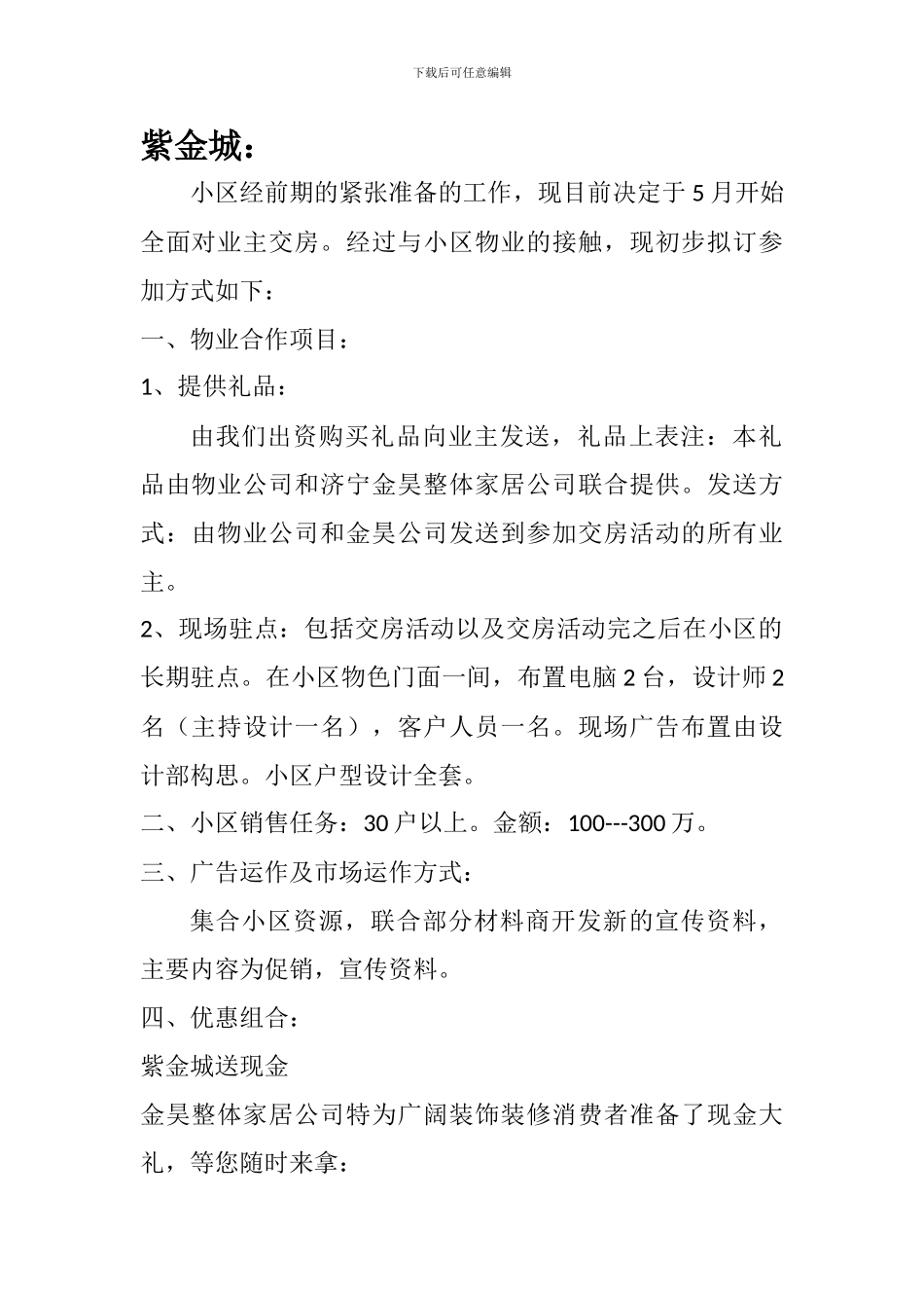 f2024最新物业合作协议_第1页