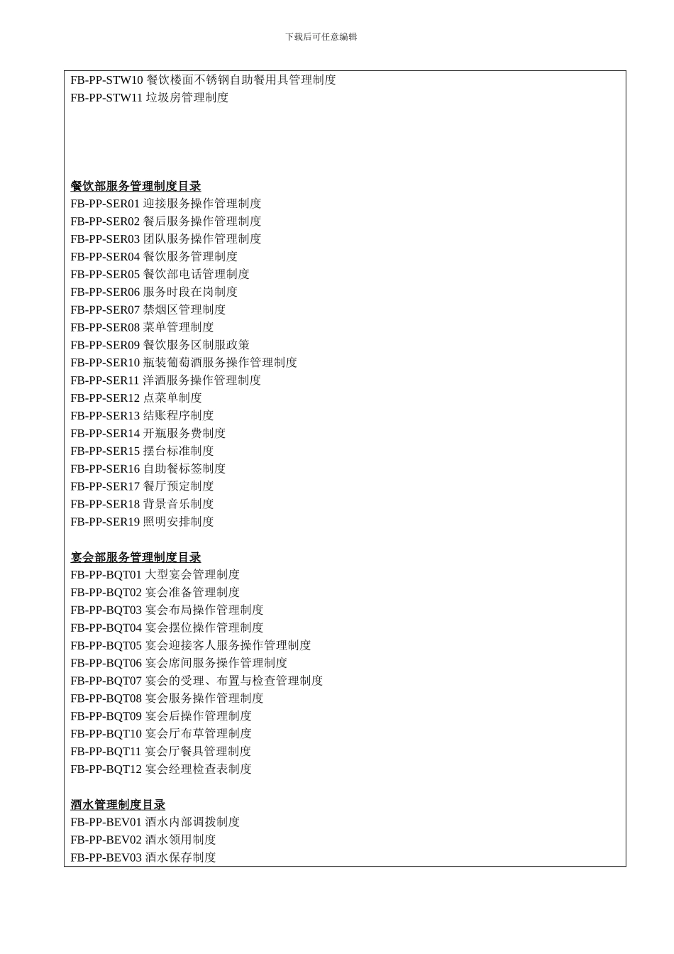 FB-PP-GEN00-餐饮部管理制度--P_第3页