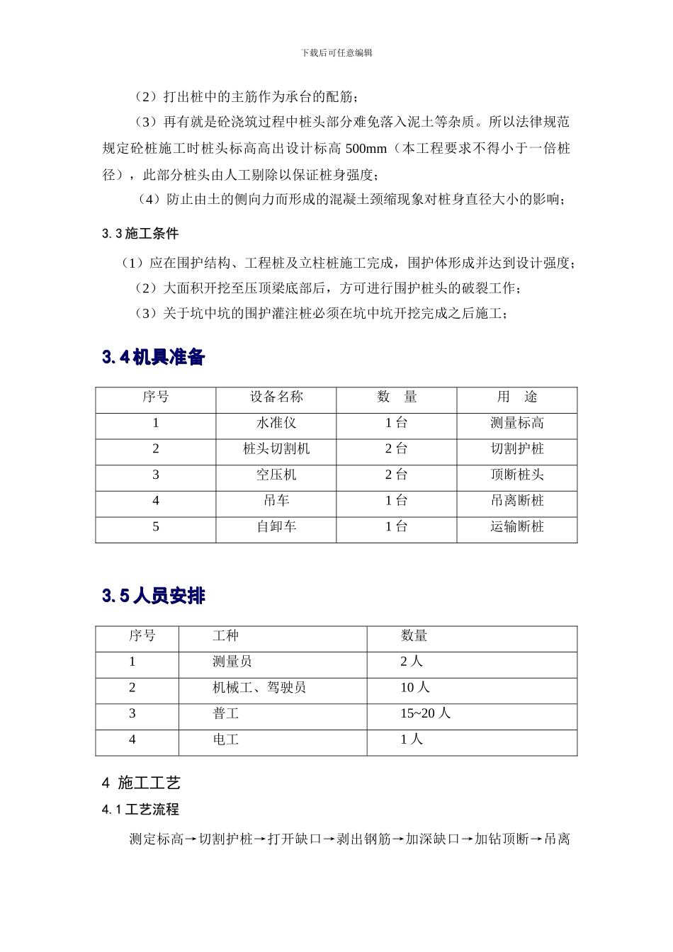 g围护桩破桩头施工方案_第3页