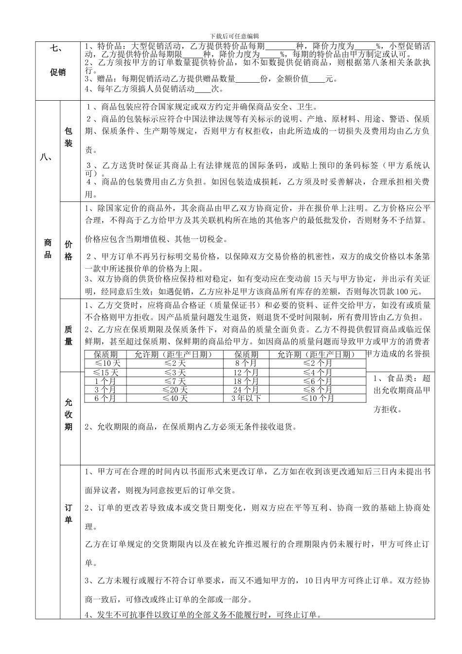 h2024最新商场经销合同_第2页