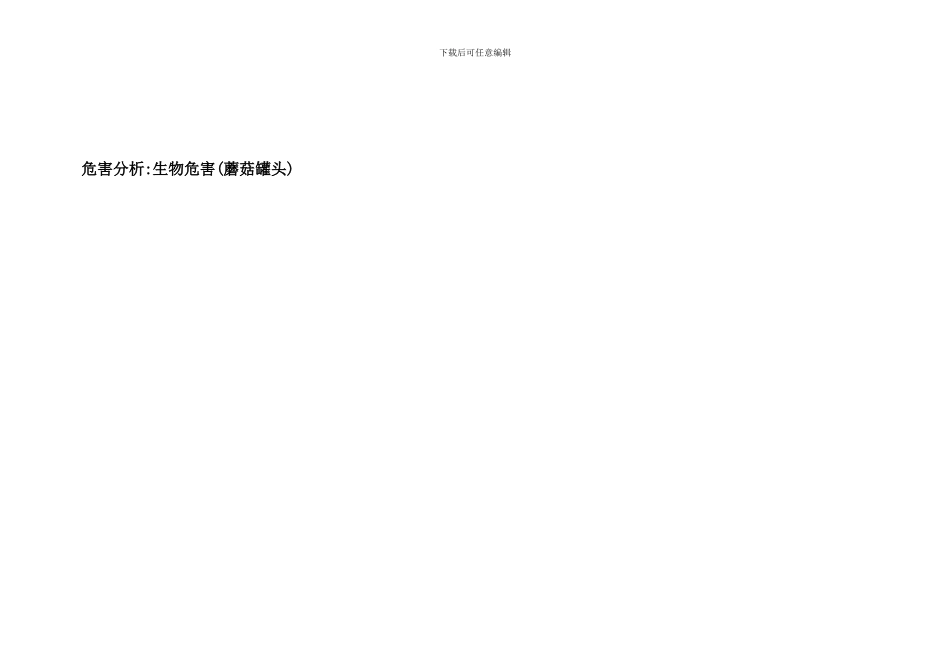 HACCP计划书之危害分析_第1页