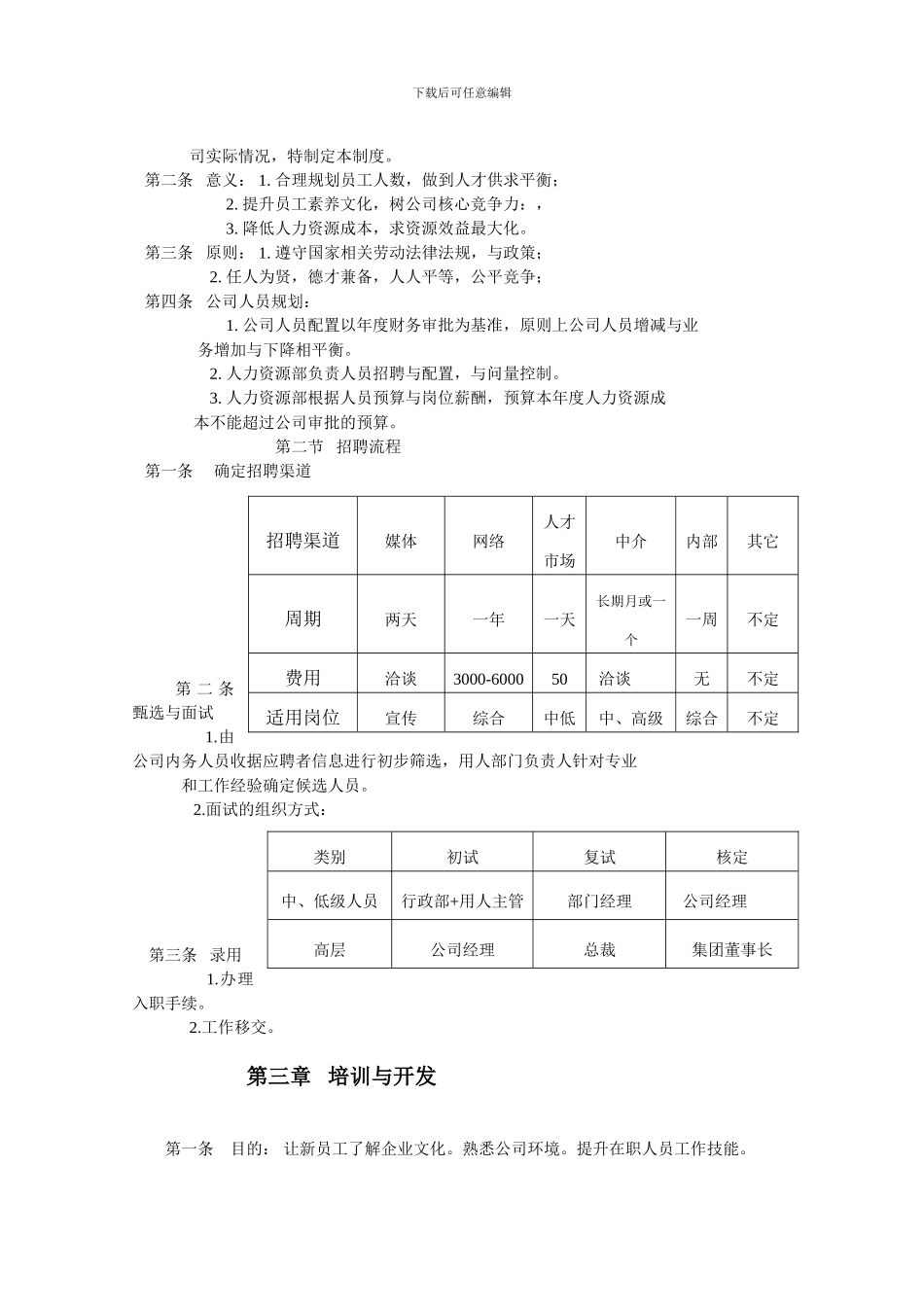 HL-F01-20241惠农公司人力资源管理制度_第2页