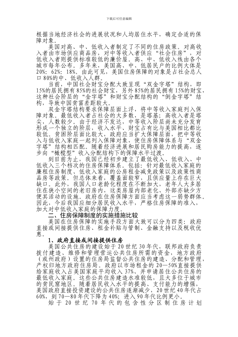ID251-中美住房保障制度的比较研究---zhangnian_第2页
