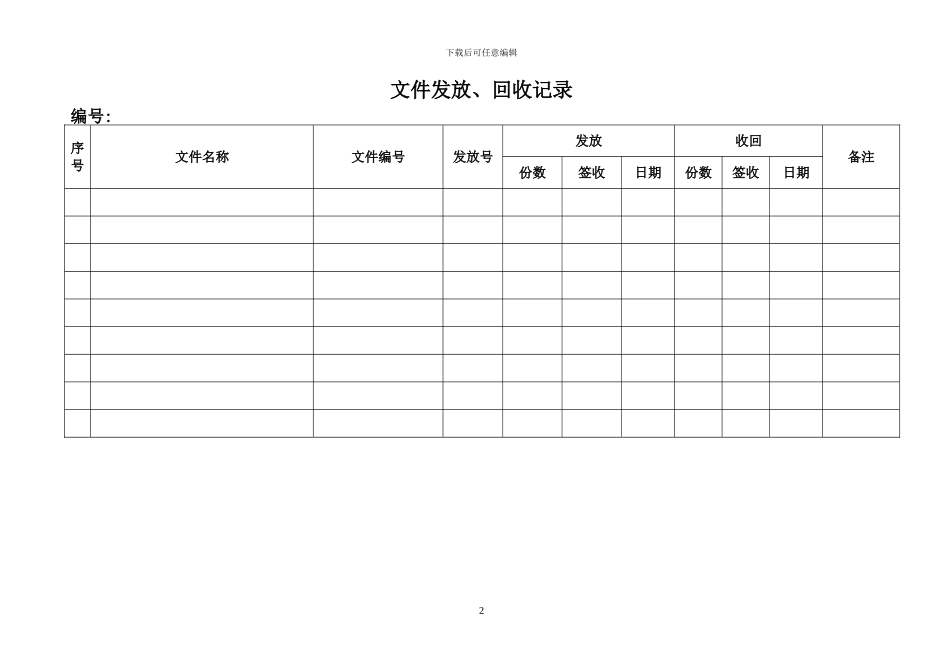 ISO9001全套表格清单_第2页
