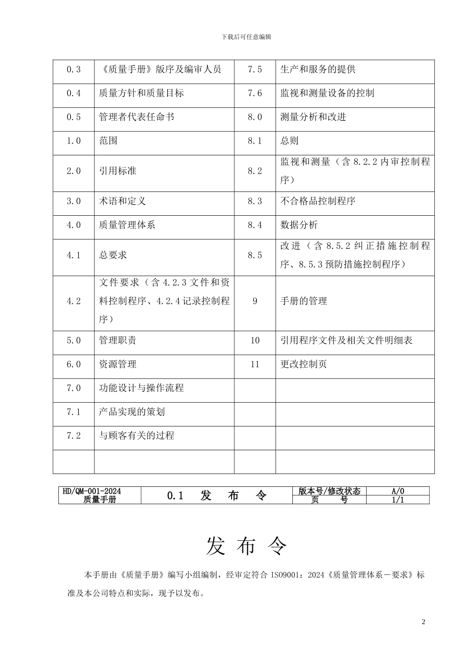 ISO企业标准格式_第2页