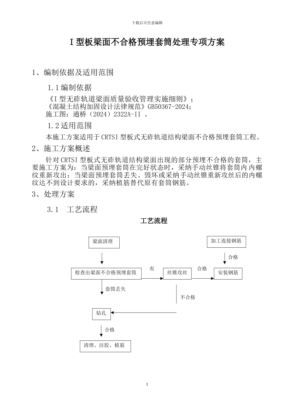 I型板梁面处理专项施工方案_第2页