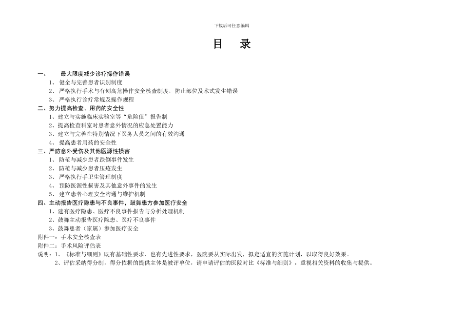 JSPHA患者安全目标评估标准与细则_第3页