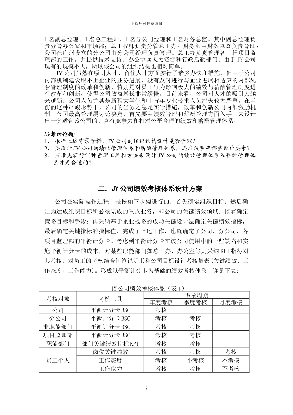 JY公司绩效与薪酬相结合的管理体系探讨_第2页