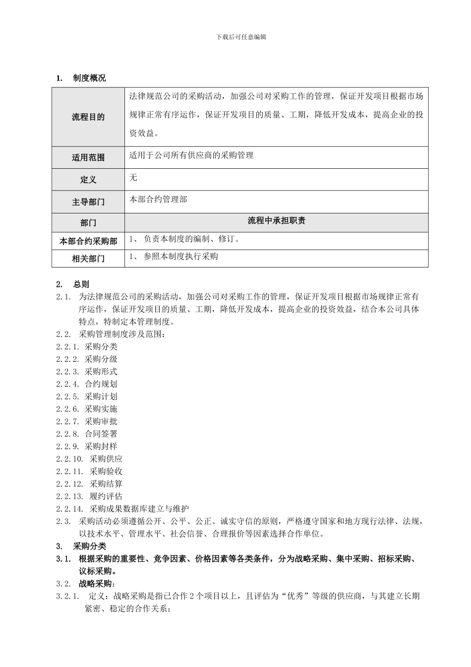 LD-CG-ZD001采购管理制度_第2页