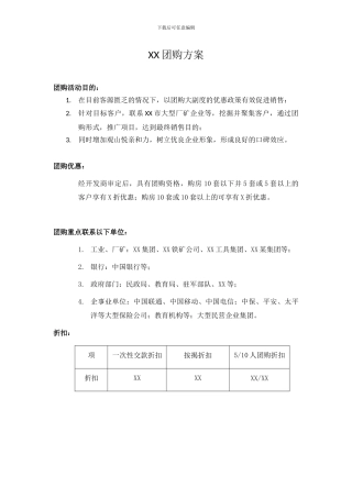 MOU房地产项目团购方案最经典