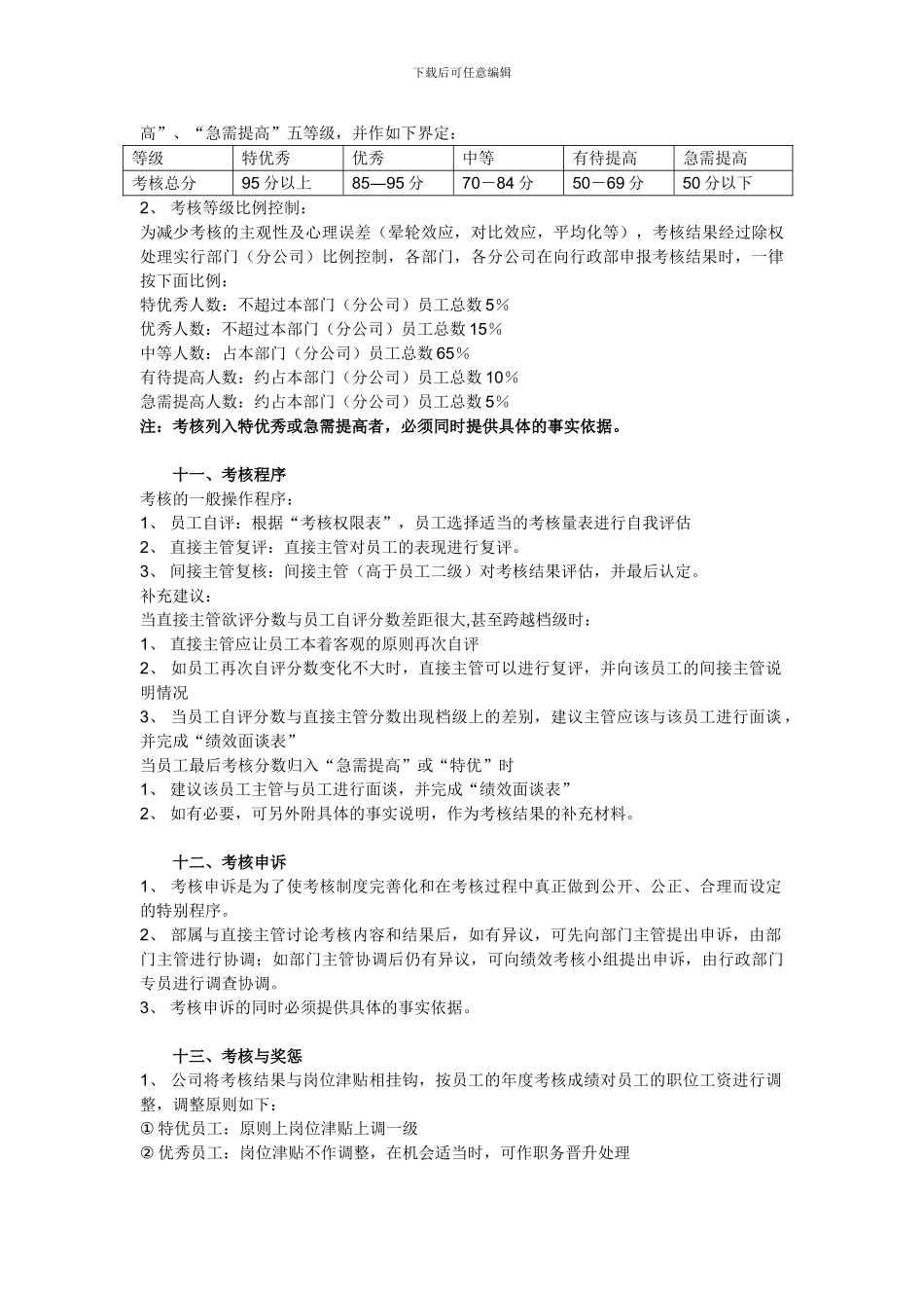 onecom绩效考核体系v1.2_第3页