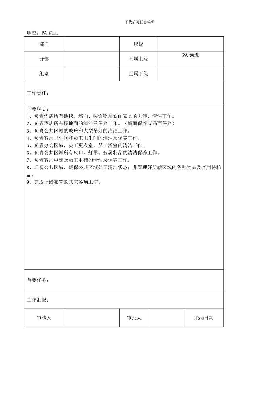 PA主管岗位职责1_第3页