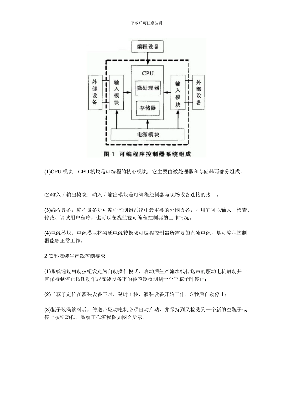 PLC在自动化饮料生产线中的应用_第2页