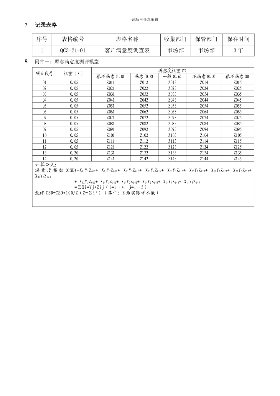 QB-21客户满意度调查程序_第3页