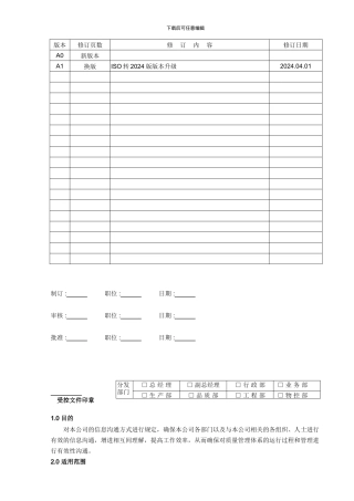 QP04信息沟通管理程序-090401