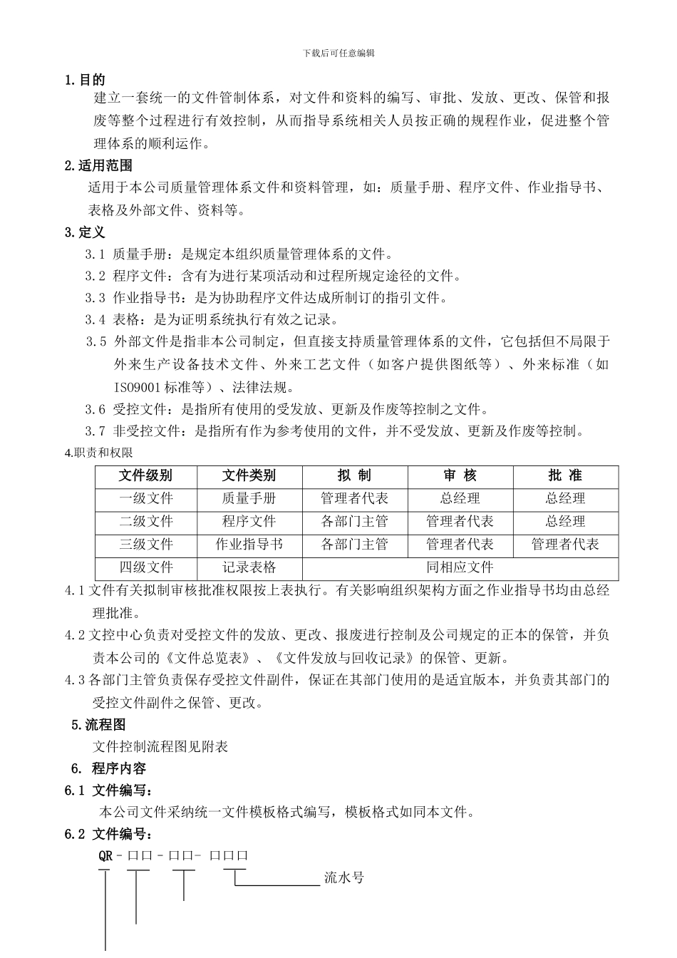 QR-QP-001-文件控制程序_第1页
