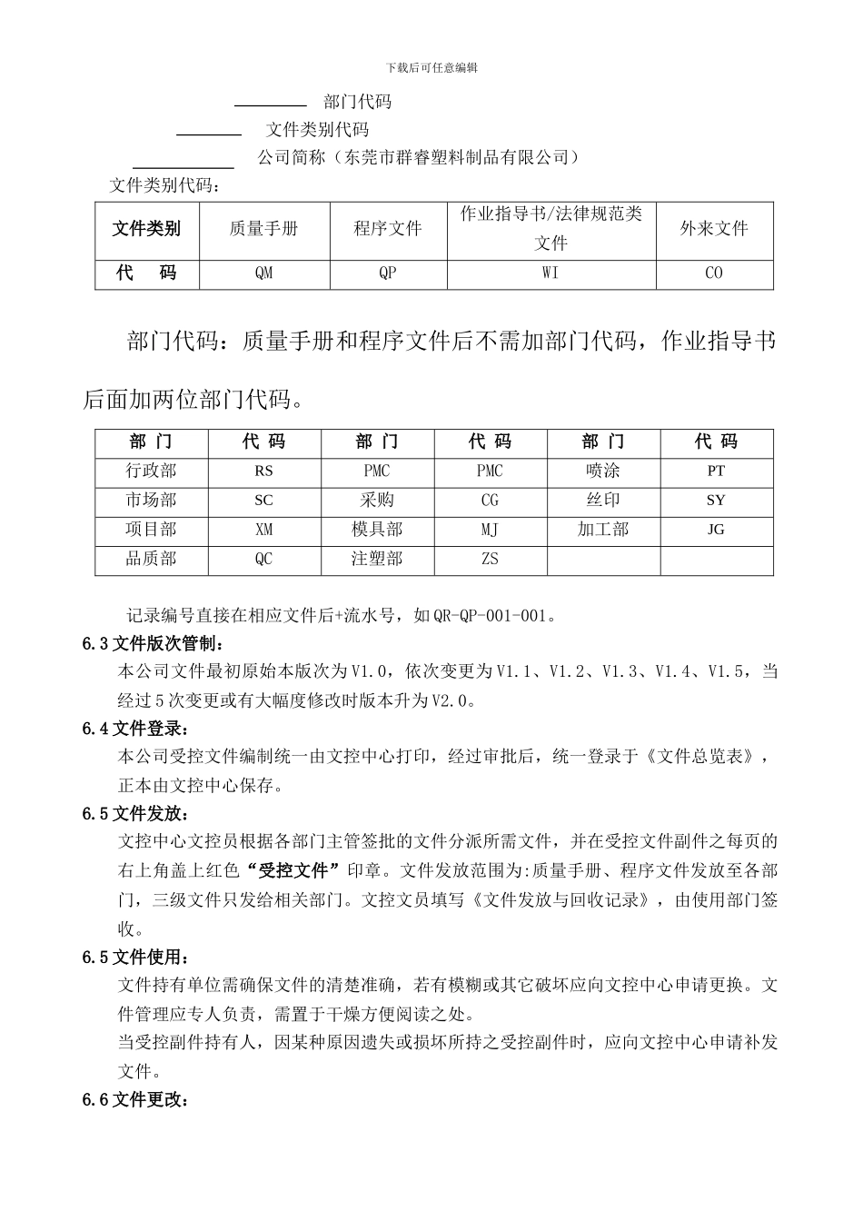 QR-QP-001-文件控制程序_第2页