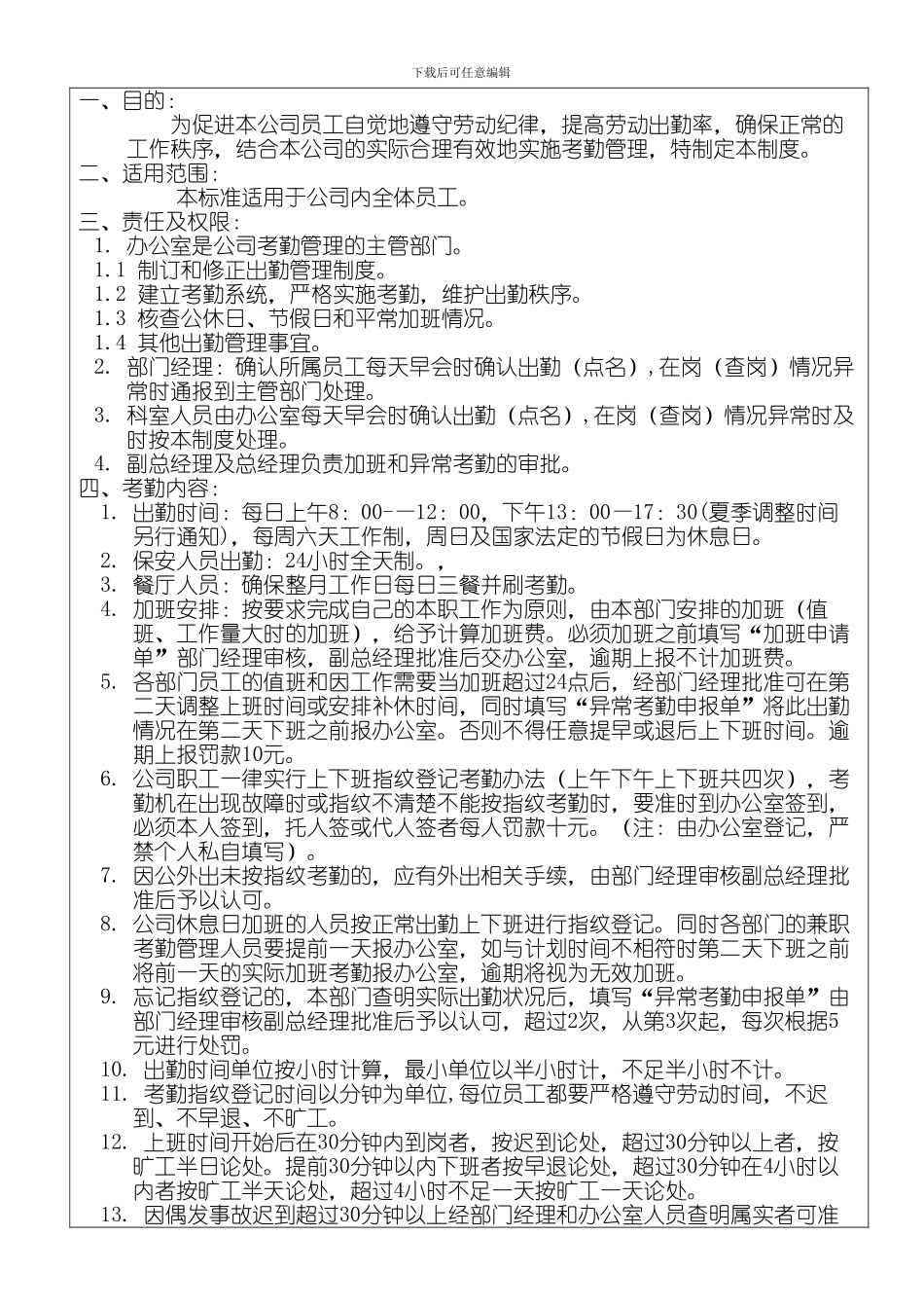 QSI-BA-01-A1--考勤管理制度_第3页