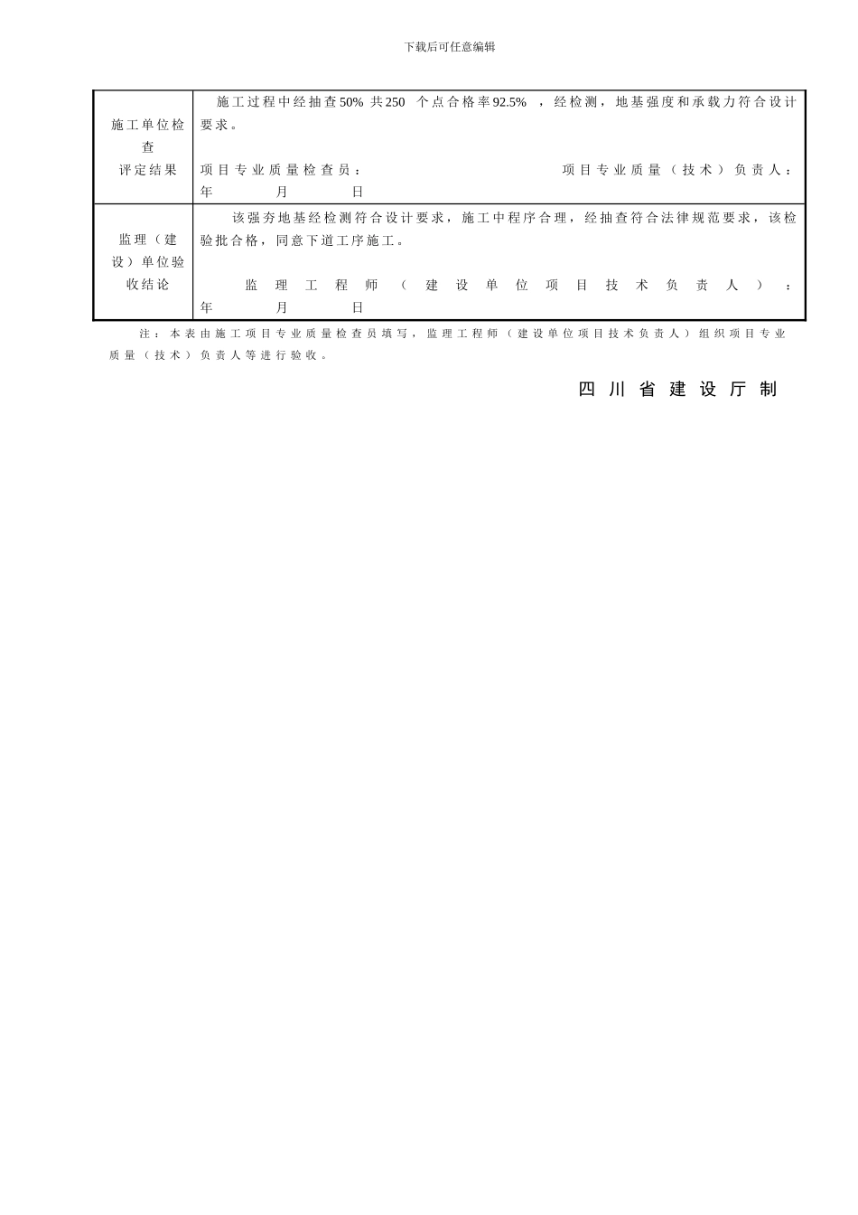 SG-T014强夯地基检验批质量验收记录_第2页