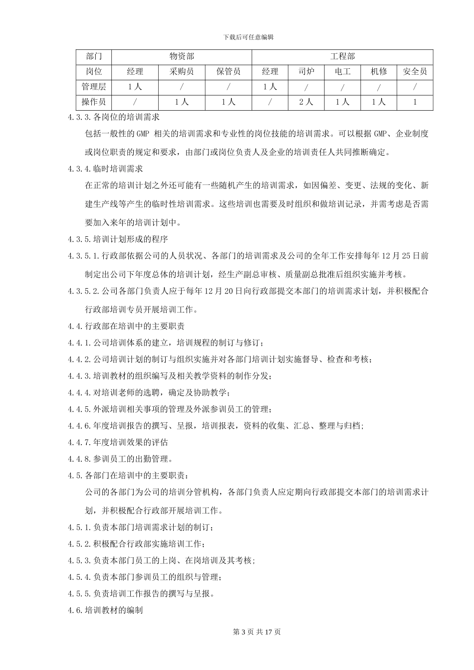 SMP020002-员工培训管理规程_第3页