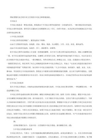 t2024最新法律实务-国际货物买卖合同中对方合同的不可抗力和仲裁条款
