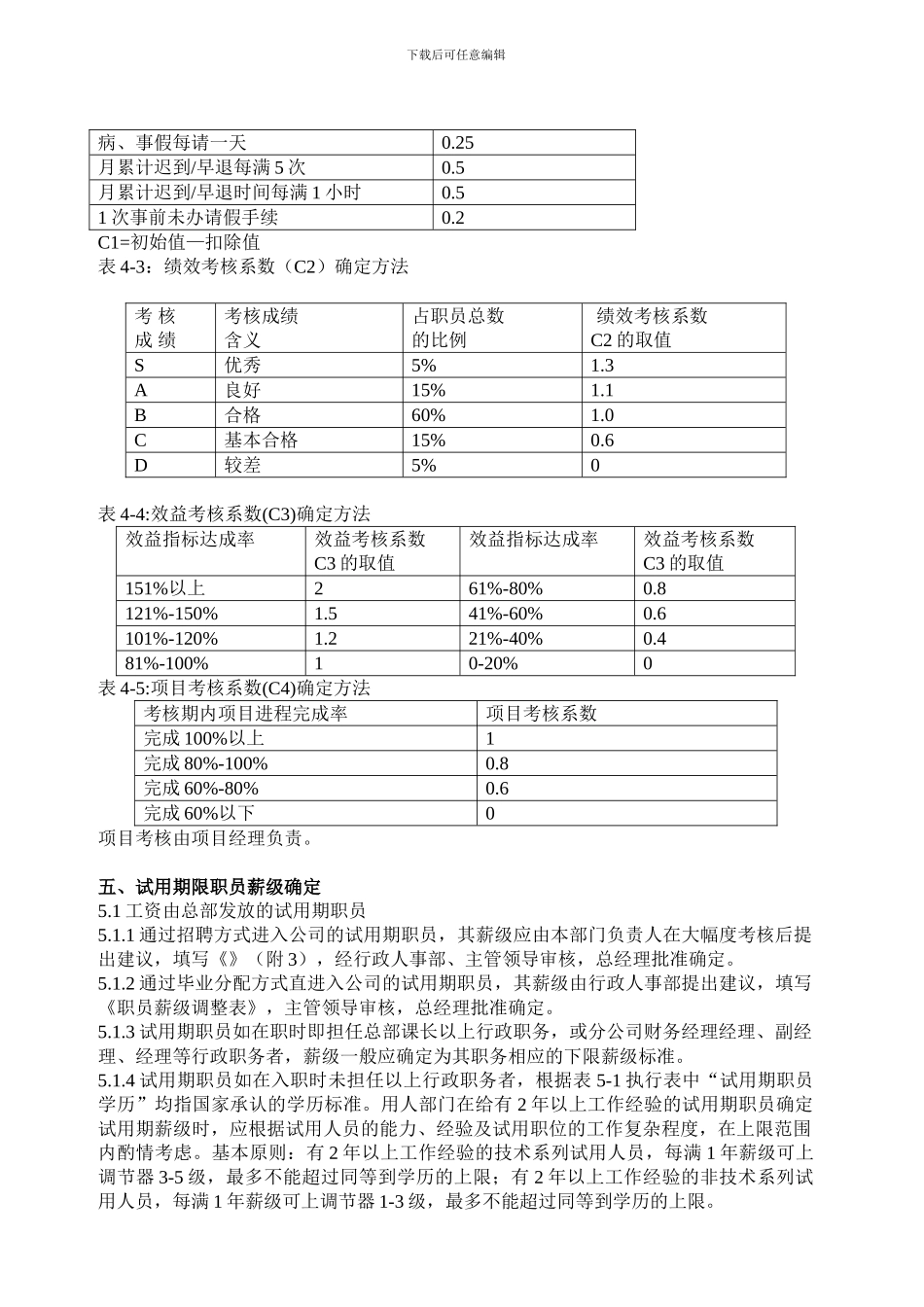 TCL职工工资制度_第3页
