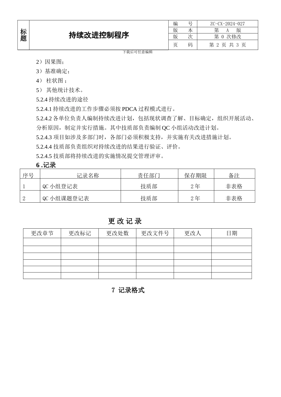 TS16949品质部持续改进控制程序_第2页