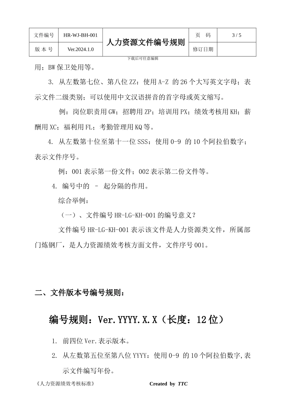 TTC人力资源文件编号规则_第3页