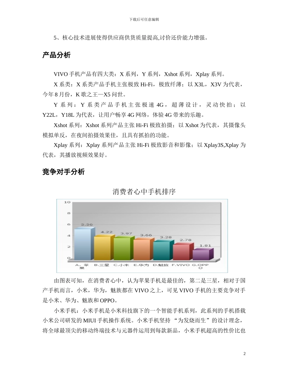 VIVO手机营销案例分析报告_第2页