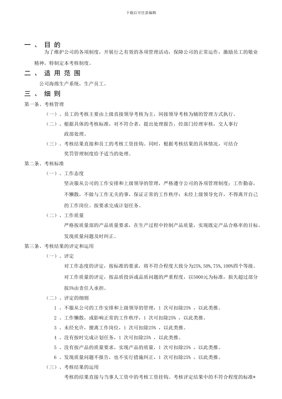 VMS-WI-VC-005-员工考核制度_第1页