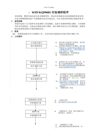 WHVKQP0605市场调研程序