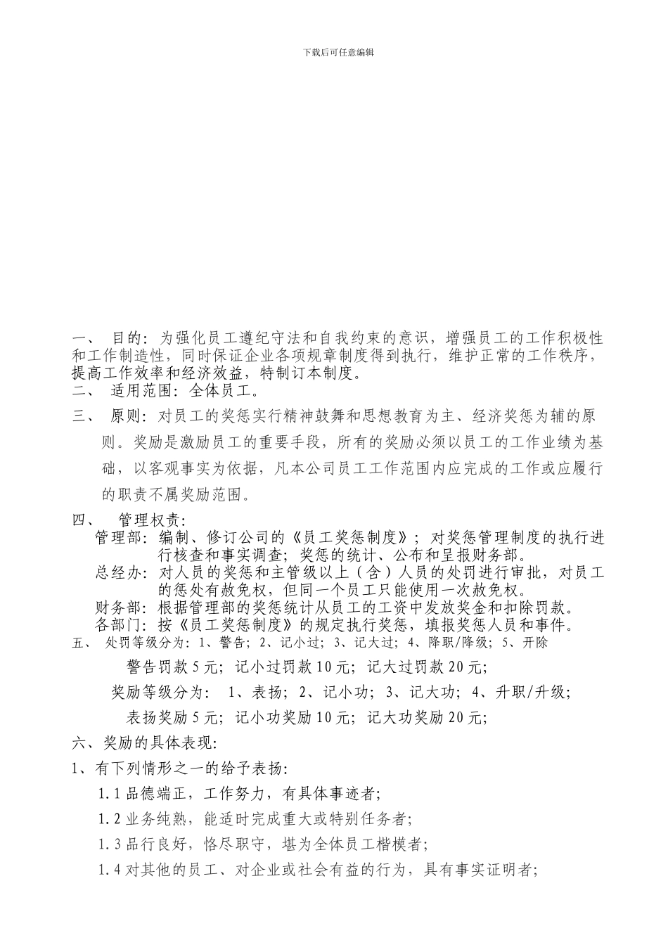 WI-G06-073-员工奖惩制度_第1页