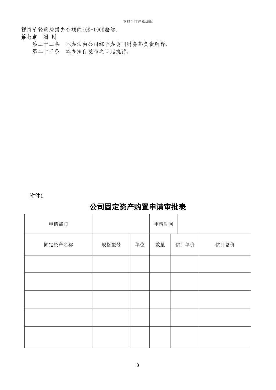 xxxx药业有限公司固定资产管理办法_第3页
