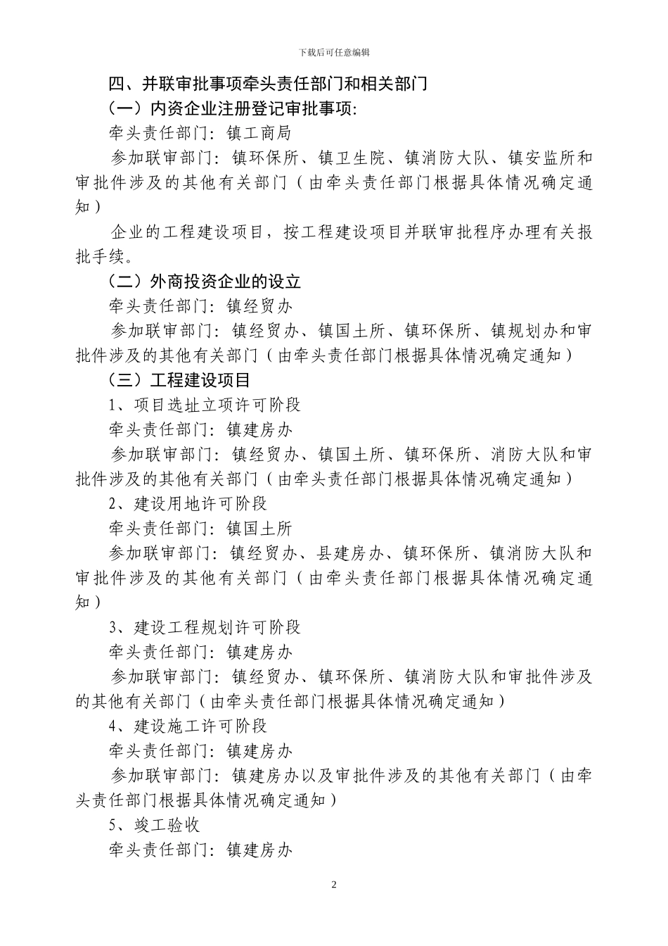 XXX为民服务中心并联审批制度_第2页