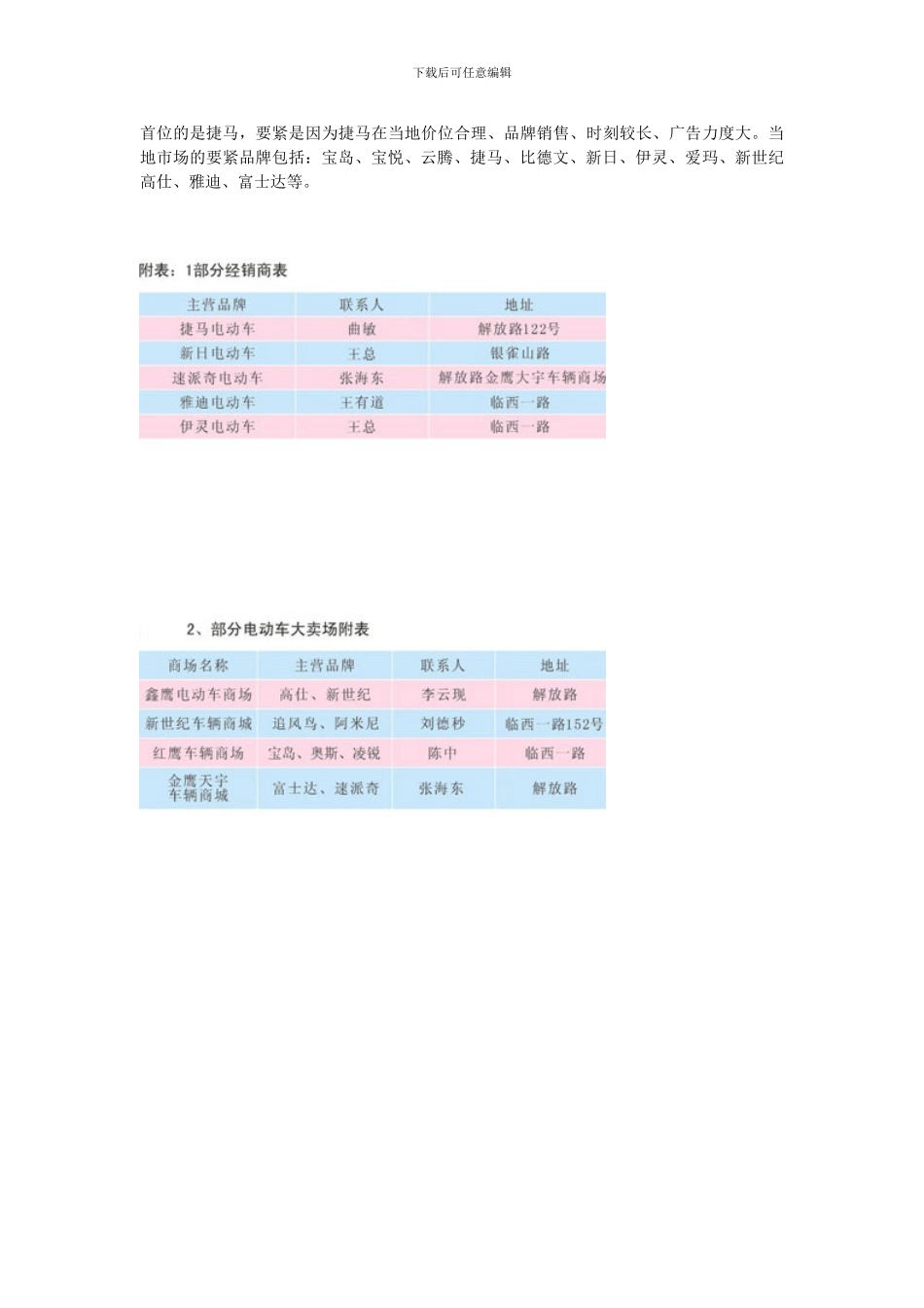 XXX临沂电动车市场调研报_第2页