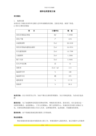 XXX小区管理方案2